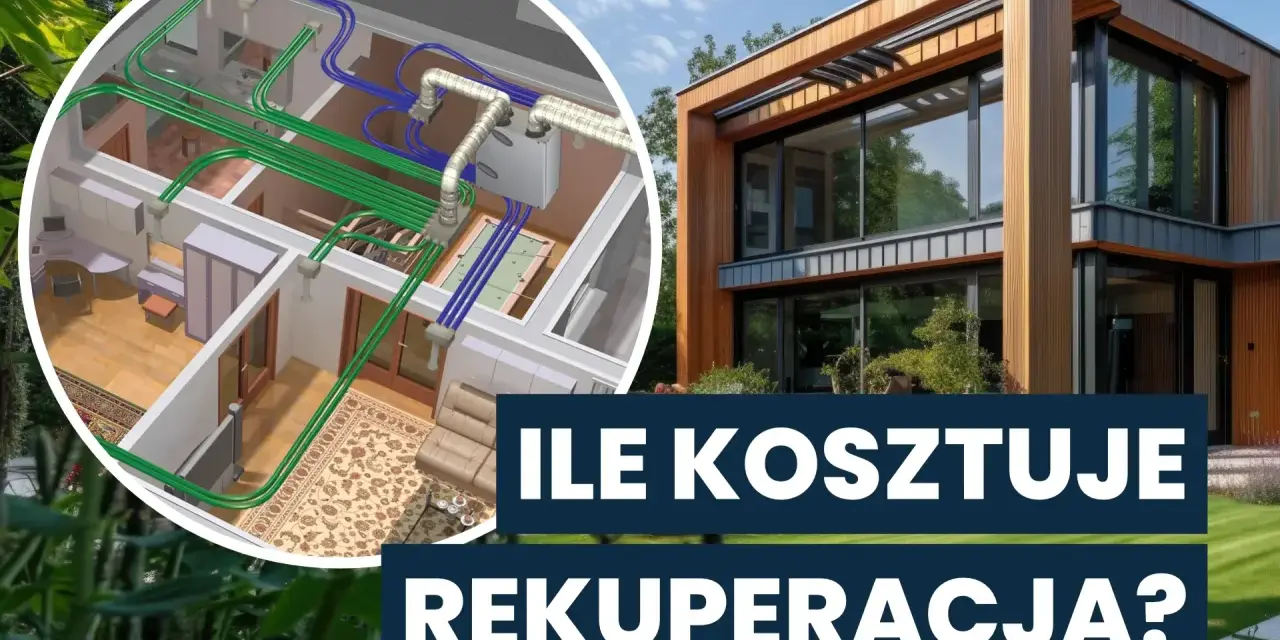 Ile kosztuje rekuperacja? Schemat wentylacji w nowoczesnym domu.
