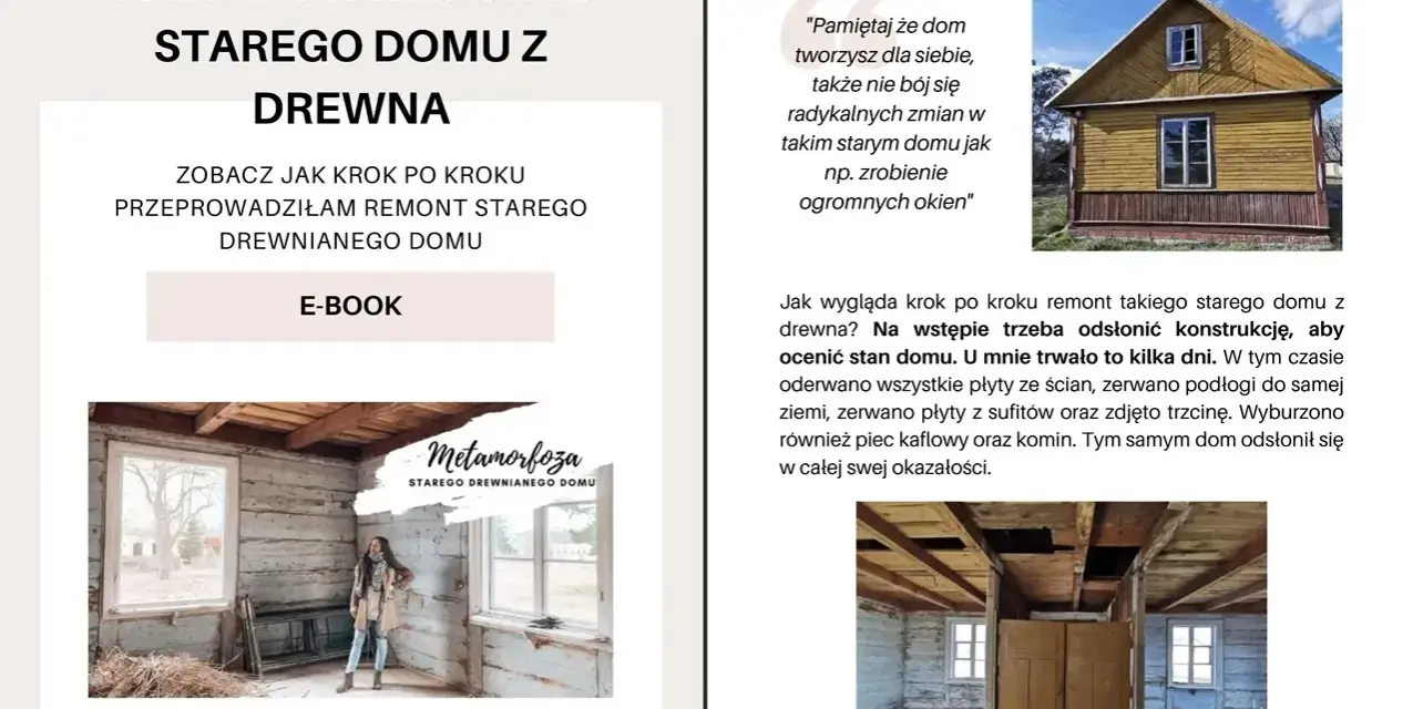 Remont starego domu z drewna: odsłonięcie konstrukcji. Zobacz, jak krok po kroku przebiegał ten etap prac.