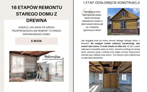 Remont starego domu z drewna: odsłonięcie konstrukcji. Zobacz, jak krok po kroku przebiegał ten etap prac.