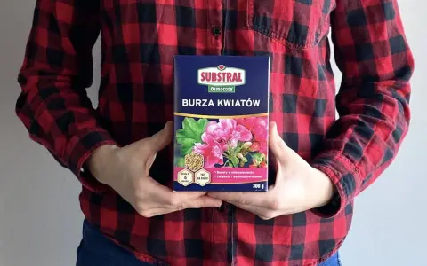 Nawóz "Burza Kwiatów" Substral, który zapewni obfite i długie kwitnienie.