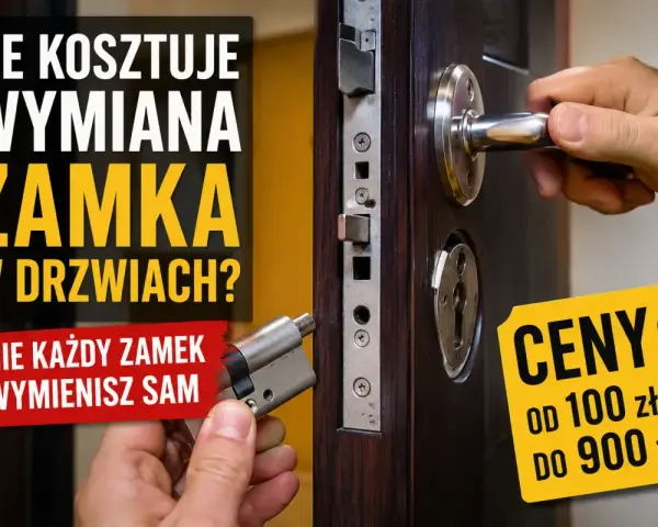 Ile kosztuje wymiana zamka w drzwiach? Zobacz ceny od 100 do 900 zł. Nie każdy zamek wymienisz sam.