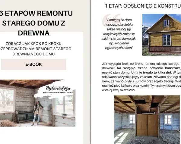Remont starego domu z drewna: odsłonięcie konstrukcji. Zobacz, jak krok po kroku przebiegał ten etap prac.